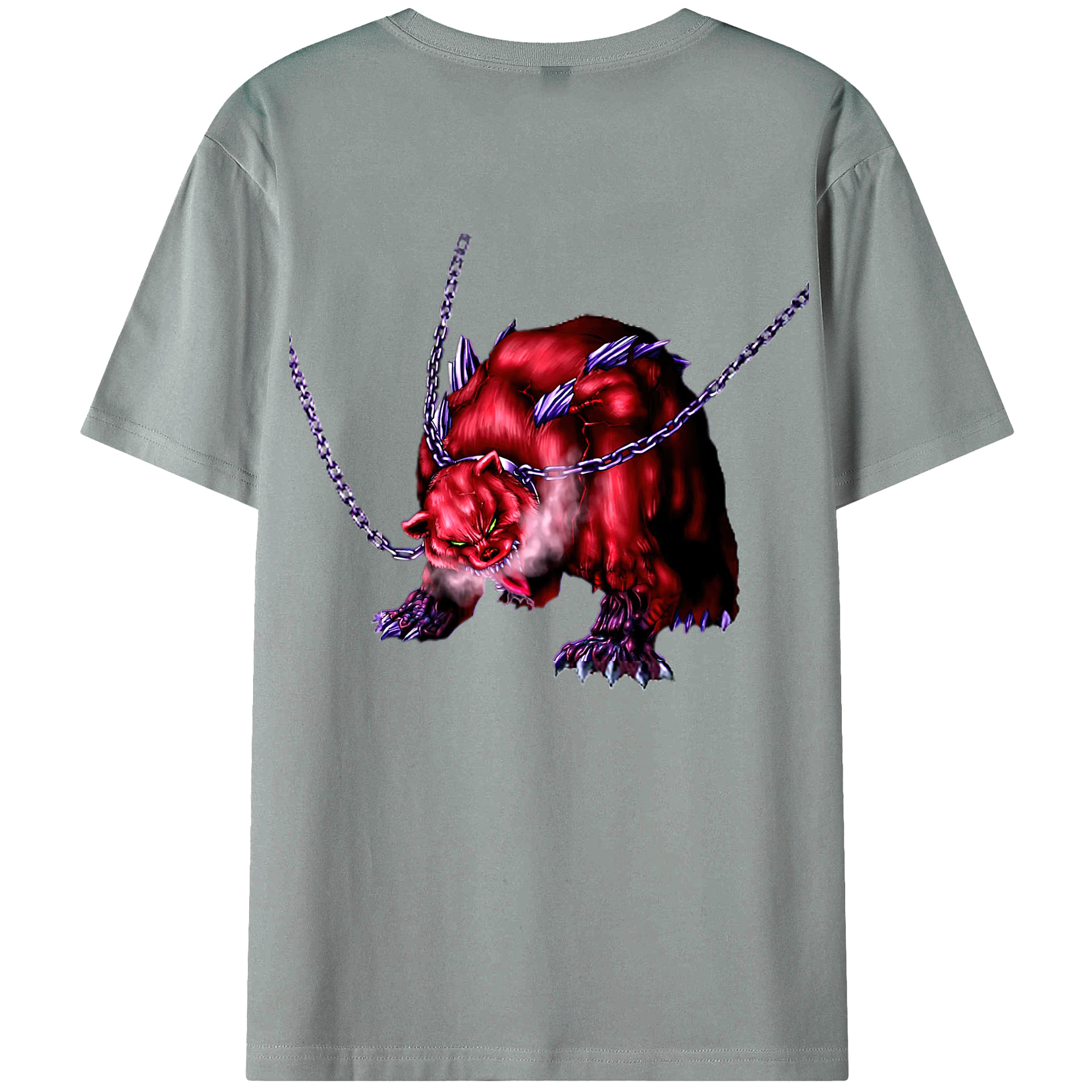 （画像用） 遊☆戯☆王 Yu-Gi-Oh! 綿100％ メンズ半袖Tシャツ（バックプリント） 通気性
